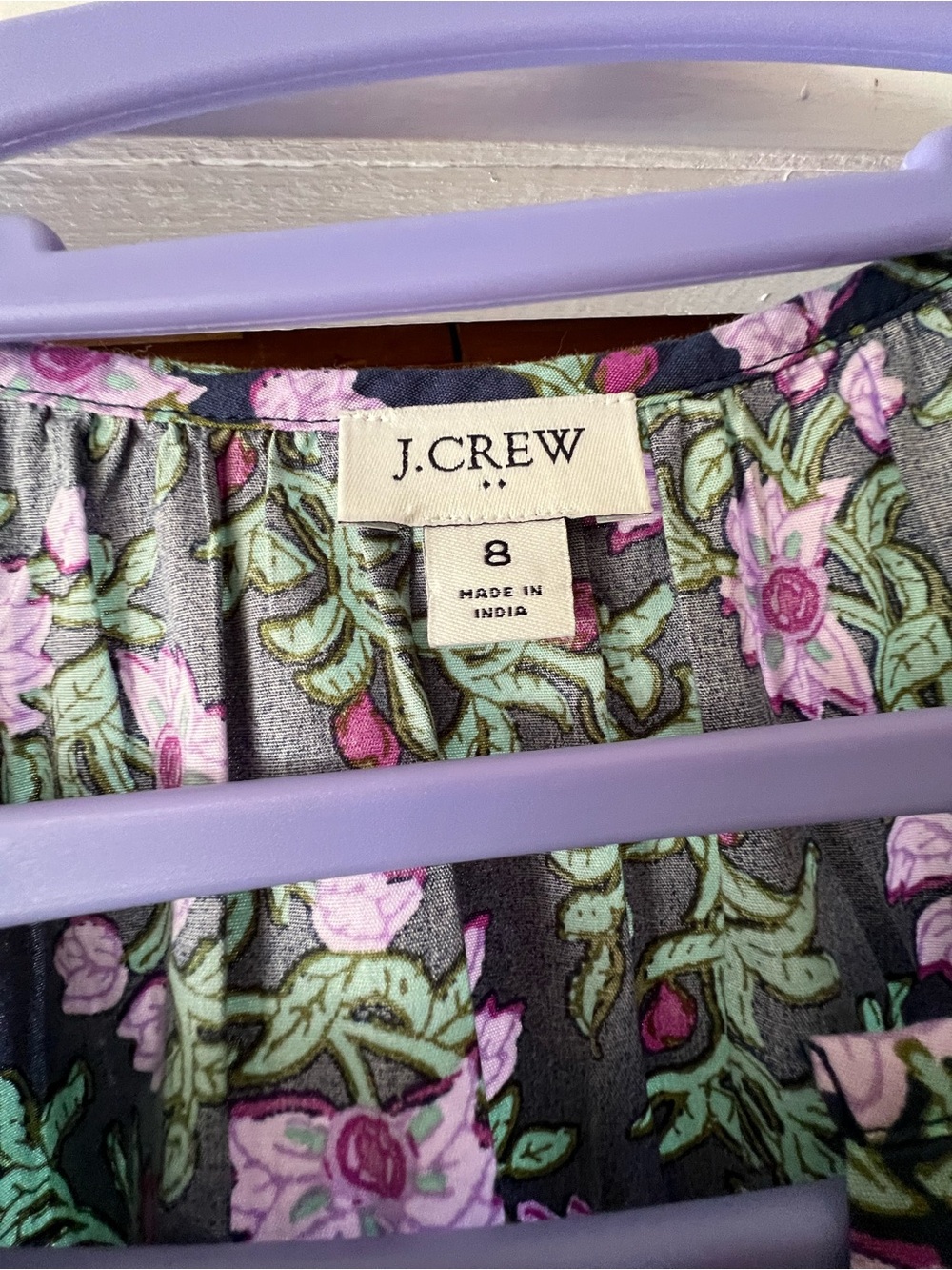 J crew Puff-sleeve tie-waist midi dress size 8 - Picture 4 of 8